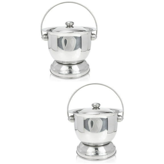 SEWACC Portable Stainless Steel Urinal for Home Use - Spill-Proof, Easy to Carry, Design, 2-Pack