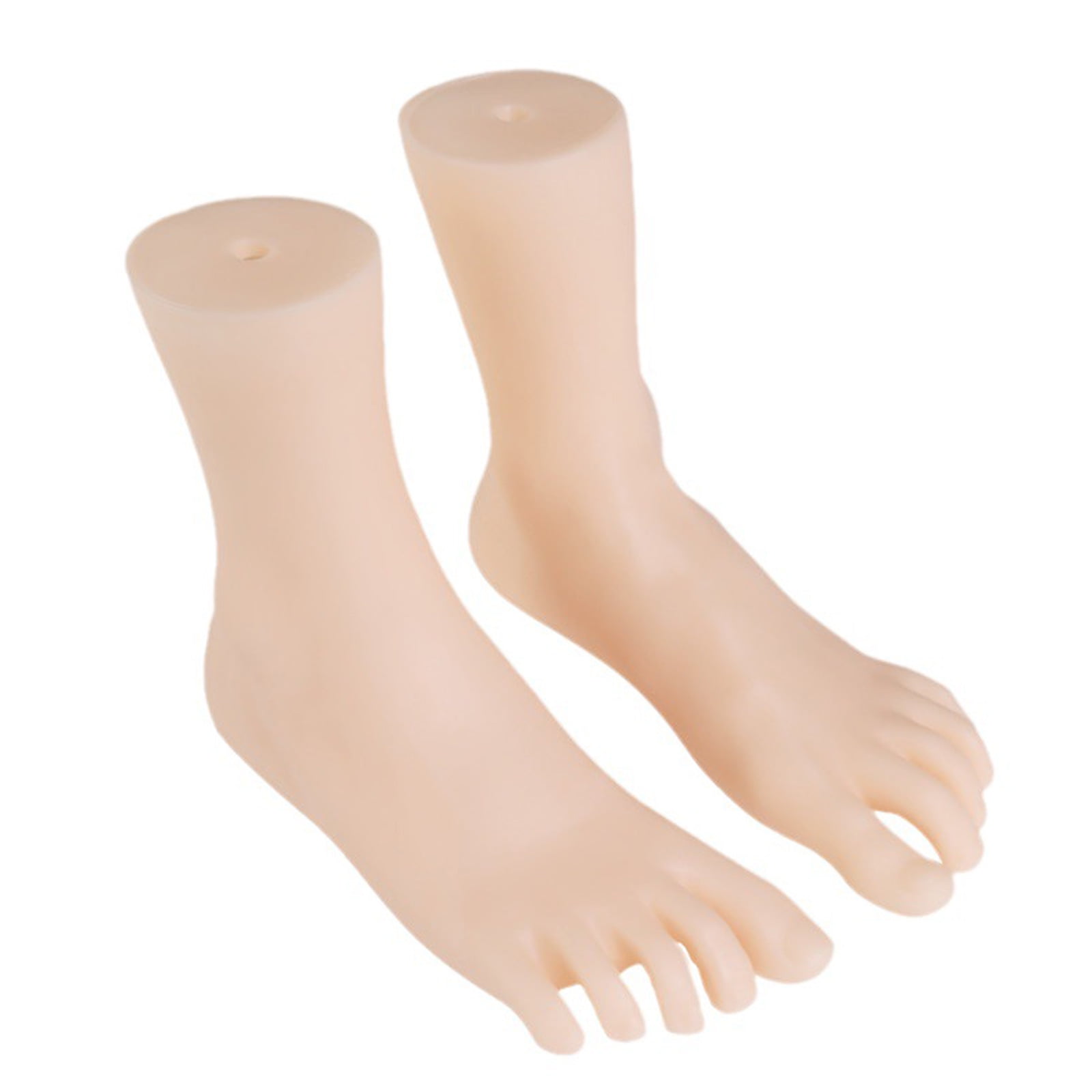 Set of 2 Professional Foot Mannequins PVC Anatomy Tools for , Podiatry & Art Studio Use