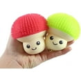 thumbnail image 1 of Set of 2 Puffer Mushroom Balls - Fungus Indoor Soft Hairy Air-Filled Sensory Ball (Random Colors), 1 of 8
