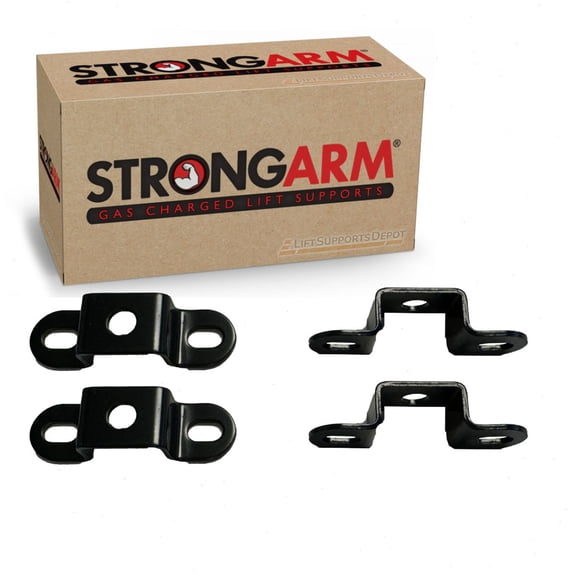 Set of 2 Raised Center Brackets For Lift Supports And General Use.