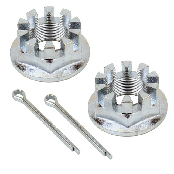 Set of 2 Rear Axle Nuts W/Pins For Honda TRX420FA Rancher 420 4X4 2009-2017