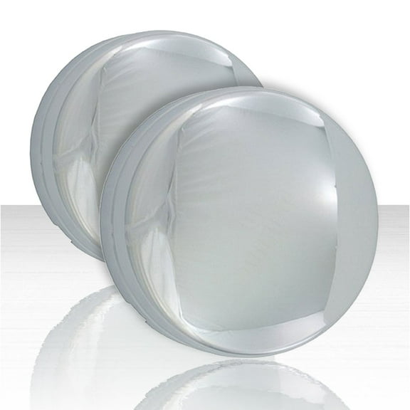 Set of 2 Rear Chrome ABS Center Caps for 2007-2016 Dodge RAM 3500 Dually