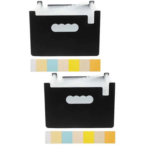 MERRYHAPY Black Receipt Organizer, Stylish and Organized Multi-Function Coupon Holder