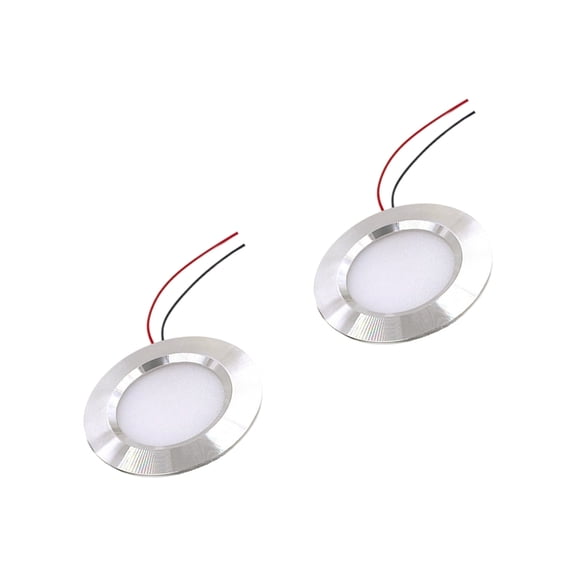 Set of 2 Recessed LED Cabinet Lighting Dimmable Light Aluminum Alloy Housing Modern Cabinet Light Fixture for Home