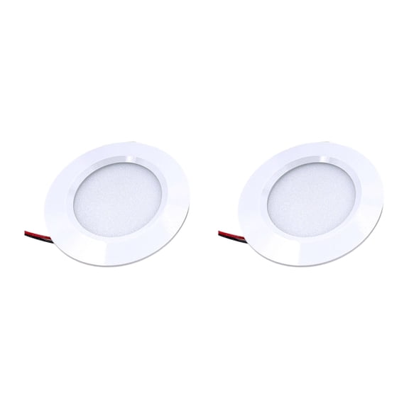 Set of 2 Recessed LED Cabinet Lighting Dimmable Light Aluminum Alloy Housing Modern Cabinet Light Fixture for Home