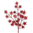 thumbnail image 1 of Set of 2 Red Glitter Stars On A Pick Decoration, 1 of 1