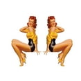 thumbnail image 1 of Set of 2 Remote Control (RC11) Pin Up Girl RC Airplane Sticker Decal, 1 of 1