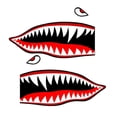 thumbnail image 1 of Set of 2 Remote Control (RC17) 5" Flying Tigars Shark Teeth RC Airplane Sticker Decal, 1 of 1