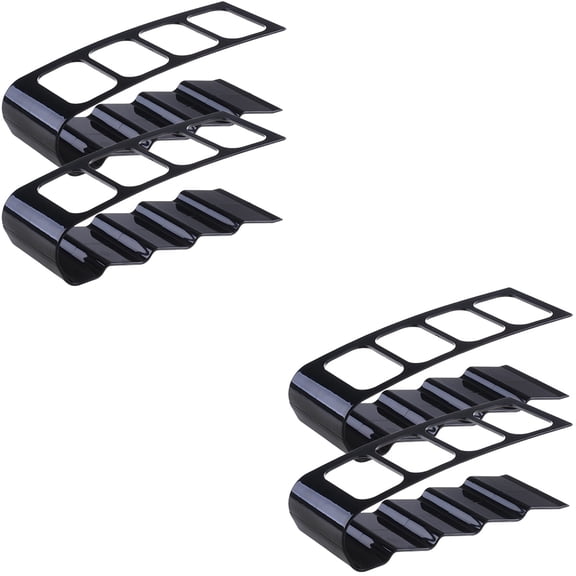 FELTECHELECTR Remote Control Organizer Black for Table and Living Room 4Pcs