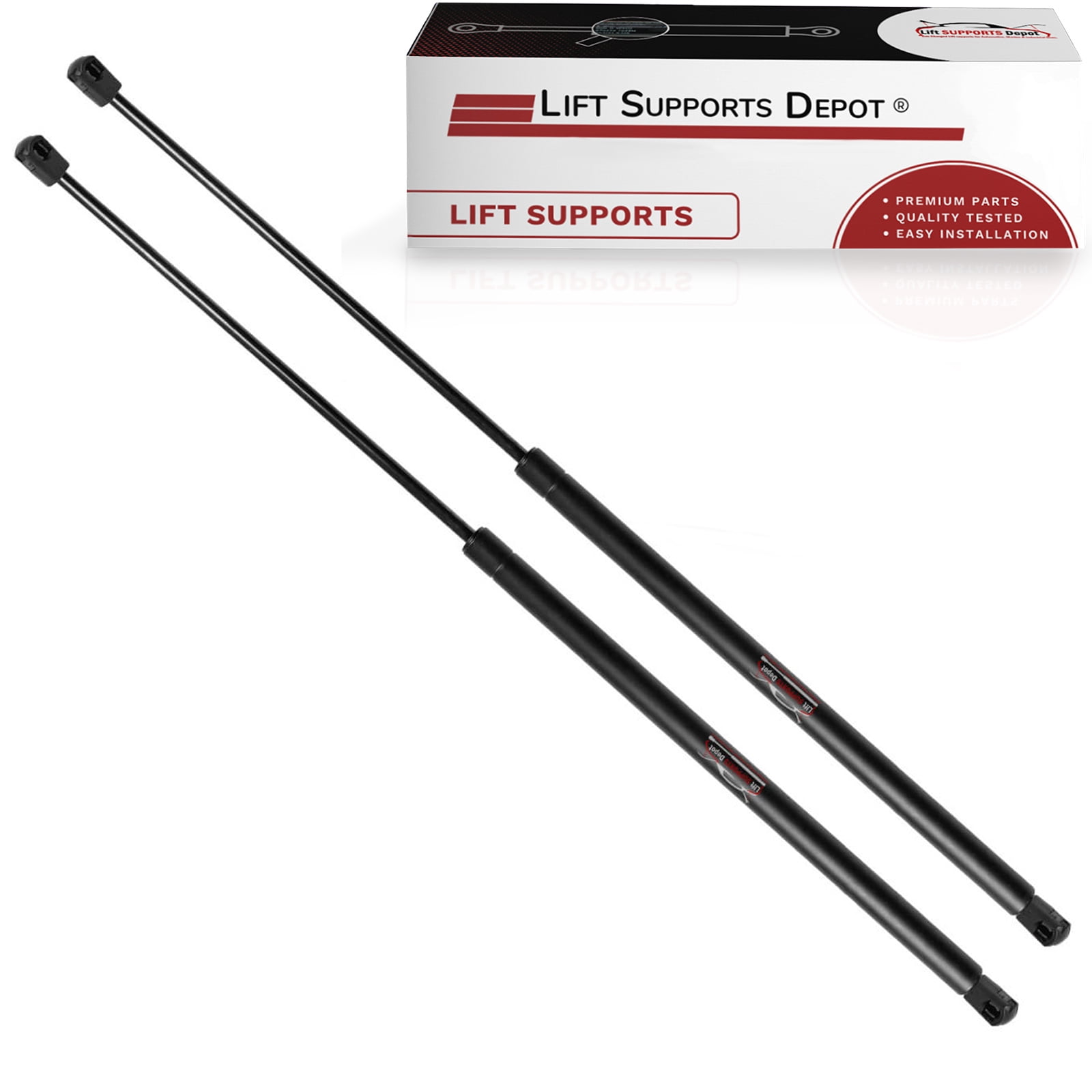 2x Rear Window Gas Lift Supports For Smart Fortwo 2008-2014 – Direct Replacement, Silver, 45.2cm Extended