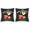 thumbnail image 1 of Set of 2 Retro Comic Style Throw Pillow Covers 18x18in - Urban Skateboarder Design for Couch Bed Car - Bold Lines & Minimal Colors, 1 of 8