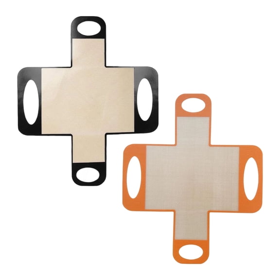 Set of 2 Reusable Loaf Pan Liner Safe Silicone Bread Slings with Textured Surfaces for Crispy Crust & Easy Releasing