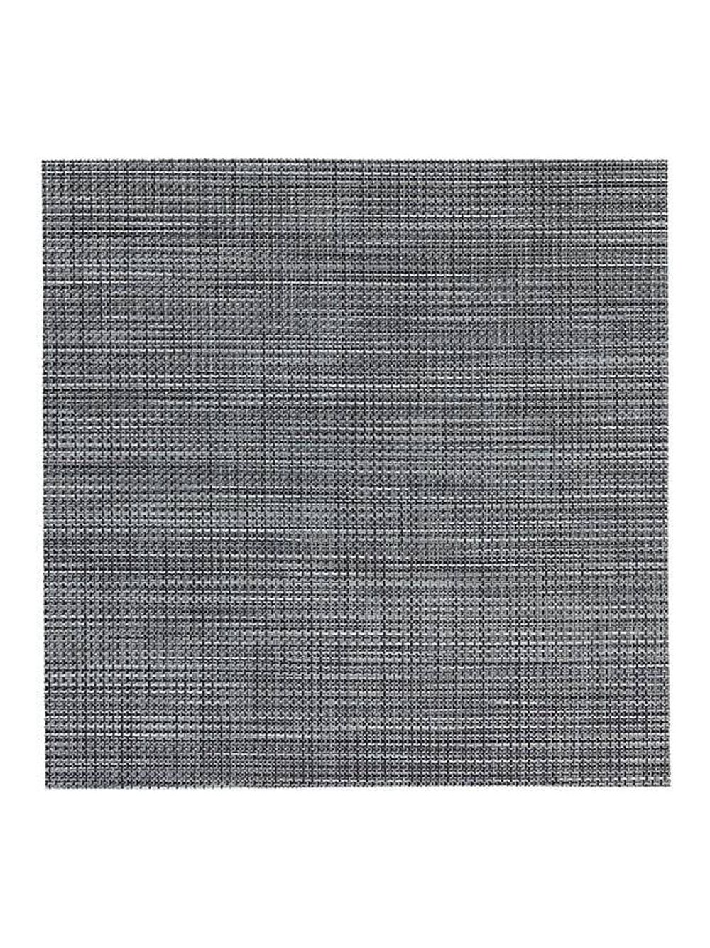 Set of 2 Rio Square Vinyl Placemat Wipes Clean 14" Square Black