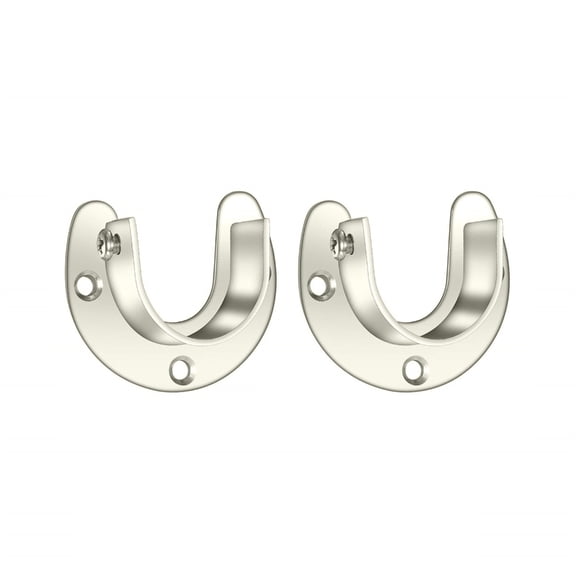 Set of 2 Robusts Closet Rod Supports Heavy Duty Rod Holder for Home Organization