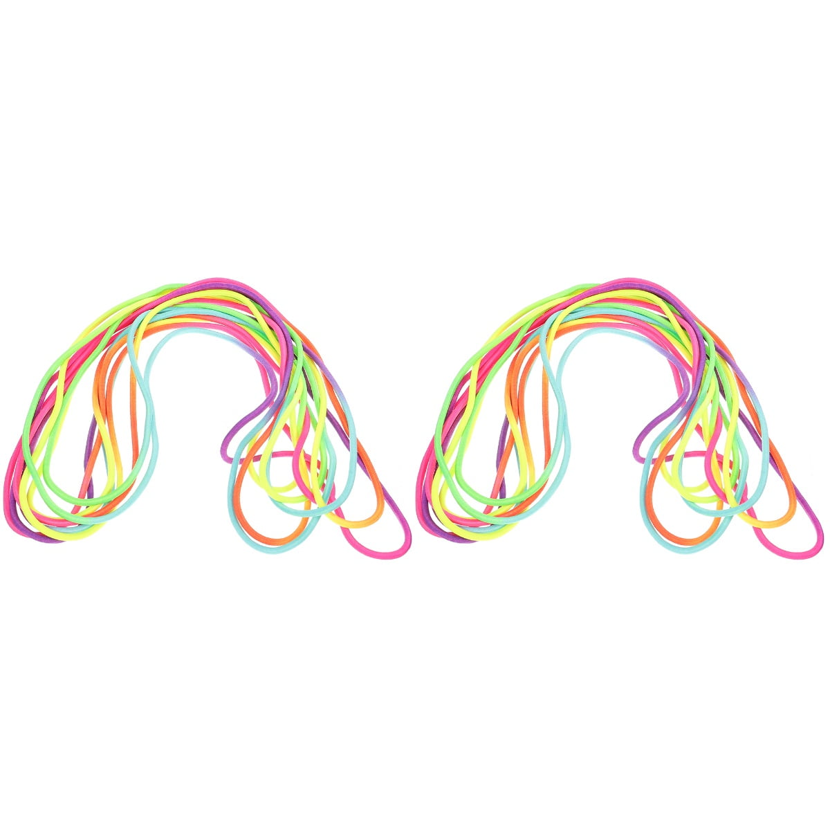 Set of 2 Rubber Band Exercise Jumping Ropes Skipping Girl Toys Children