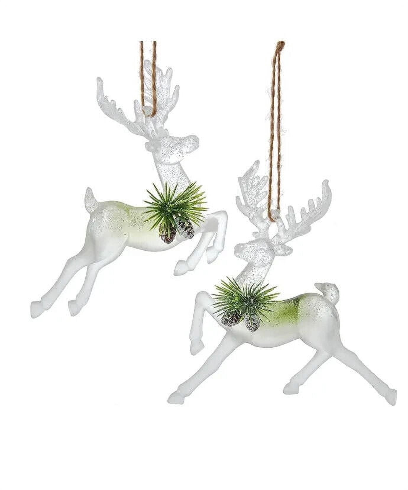 Kurt Adler Weihnachts-Baumrock – 122 Cm Rund, Mit Baum- & Rentier-Applikation, Cremefarben, Polyester