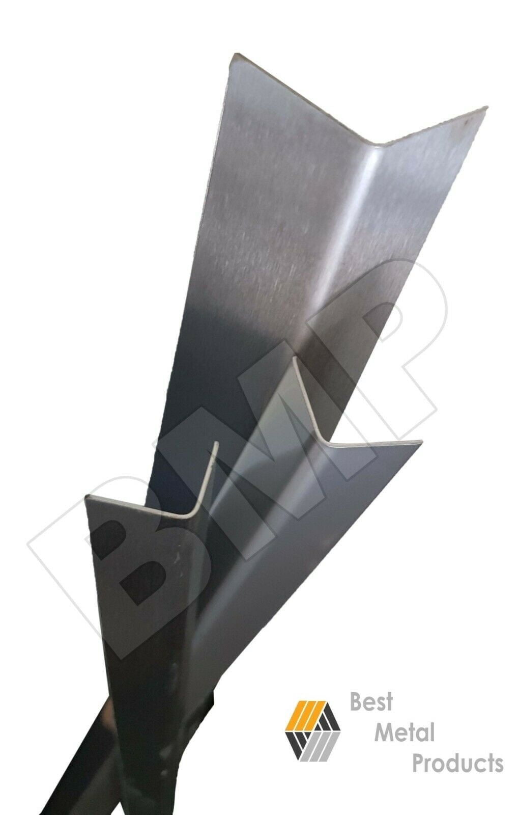 STAINLESS STEEL CORNER GUARD ANGLE KITCHEN NURSING 1x1x48" 20ga 304 0600113.1
