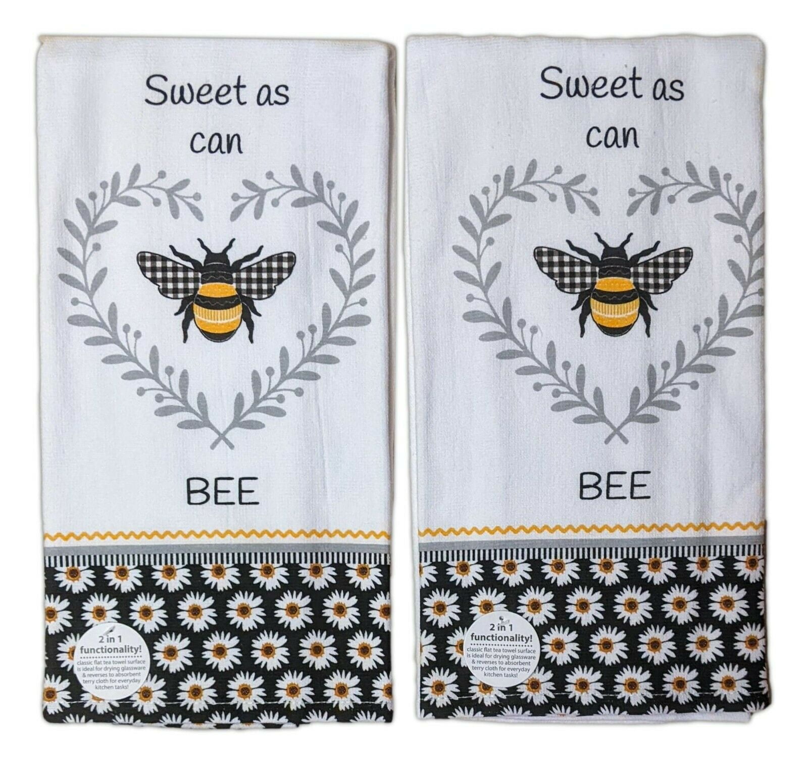  CHENGU 4 Pieces Honey Bee Kitchen Towels bee Dish Towels  Absorbent Drying Tea Towel Spring Summer Hand Towels for Home Bathroom  Kitchen Accessories Decor Decoration (Bee) : Home & Kitchen