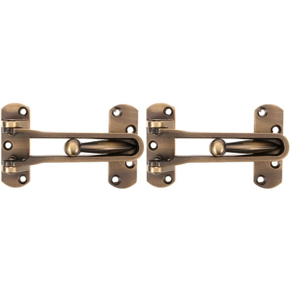Set of 2 Safety Chain Door Buckle Locks Security for inside Latch Bolt Zinc Alloy