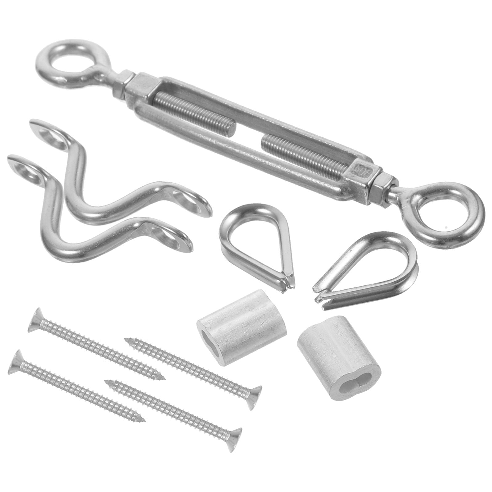 Set of 2 Screw Eye Wire Rope Accessories Cable 13.00X2.00X0