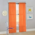 thumbnail image 1 of Set of 2 Sheer Voile Transparent Window Treatment Curtain Panel Drapes, 1 of 2
