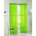 thumbnail image 1 of Set of 2 Sheer Voile Window Curtain Panels, 84" Long, Lime Green, 1 of 1