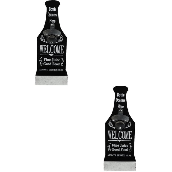 Set of 2 Shooter Bartenders Bottle Opener Beer Accessories Wall