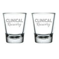 thumbnail image 1 of Set of 2 Shot Glasses 1.75oz Shot Glass Clinical Recovery Nurse Funny, 1 of 1