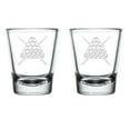 thumbnail image 1 of Set of 2 Shot Glasses 1.75oz Shot Glass Gift Billards Pool Balls and Cues, 1 of 1