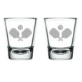 thumbnail image 1 of Set of 2 Shot Glasses 1.75oz Shot Glass Gift Pickleball Paddles, 1 of 1