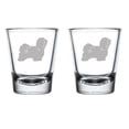 thumbnail image 1 of Set of 2 Shot Glasses 1.75oz Shot Glass Havanese, 1 of 1