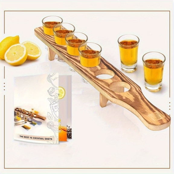 Set of 2 Shot Trays  Ideal for Tequila and Cocktail Tasting, Party Drink Accessory for Home Bar Fun