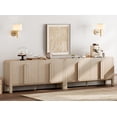 thumbnail image 1 of Set of 2 Sideboard Buffet with Storage, Modern 126" Wood Credenza with Doors and Adjustable Shelves for Kitchen，Living Room, 1 of 12