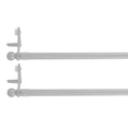 thumbnail image 1 of Set of 2 Silver Adjustable Tension Rods FixVit 12" to 20" - Diam 0.5", 1 of 5
