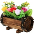 thumbnail image 1 of Set of 2 Simulation Flowers with Pot Artificial Plants Outdoor Floral Vase, 1 of 8