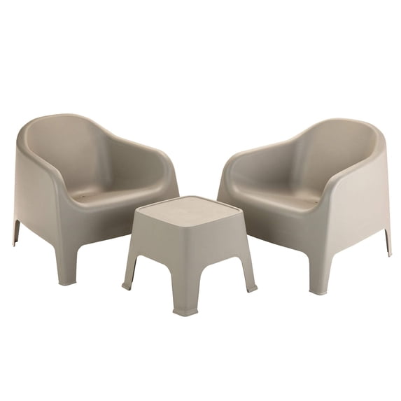 Set of 2 Skarpo Outdoor Armchair + Sunset Table