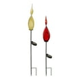 thumbnail image 1 of Set of 2 Solar Art Glass Reed Garden Stake, Red/Yellow, 1 of 4