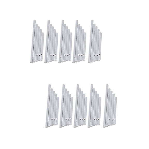 Set of 2 Solar Wind Chimes Tube Lengths Aluminum Tubes