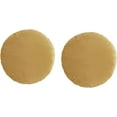 thumbnail image 1 of Set of 2 Solid Color Round Throw Pillow Sham, Round Pillow Covers for Home Decoration, Soft Warm Velvet Pillow Case (Yellow 2), 1 of 10