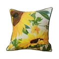 thumbnail image 1 of Set of 2 Square Sunflower Throw Pillow Covers, 1 of 5