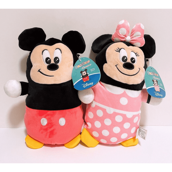 Set of 2 Squishmallows HugMees Disney 10" Mickey Mouse Minnie Mouse Plush Doll