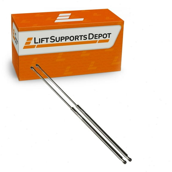 Set of 2 Stainless Steel Tonneau Cover Lift Supports 29.50 Inch Extended 13mm Ends New for Car Gas Shock Strut - Lift Supports Depot PM2048SS-a