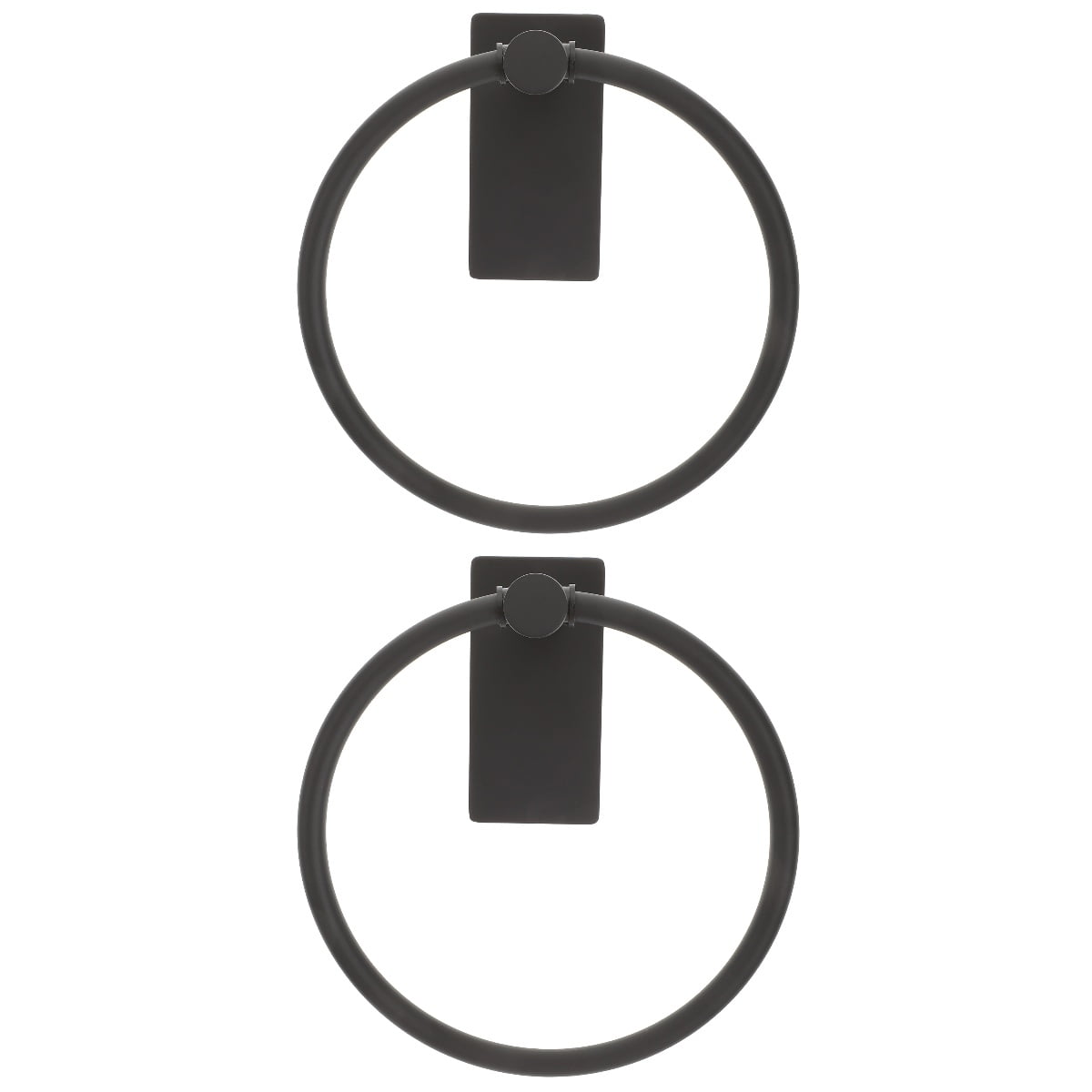 Set of 2 Stainless Steel Towel Ring Hanging Hook Coat Hangers Stand ...