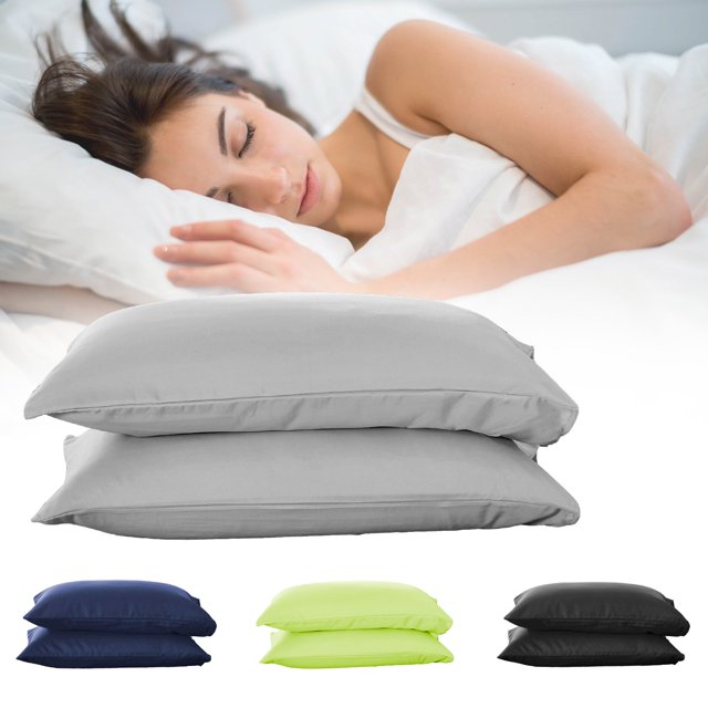 Set of 2 Standard Pillow Case, EEEkit Microfiber Pillowcases Cover