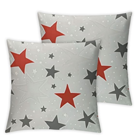 Set of 2 Stars Square, Without Pillow Inserts Home Furnishing