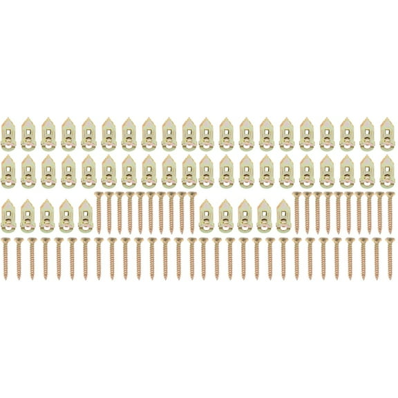 Set of 2 Steel Percussion Type Anchor Wall Plug Drywall Golden