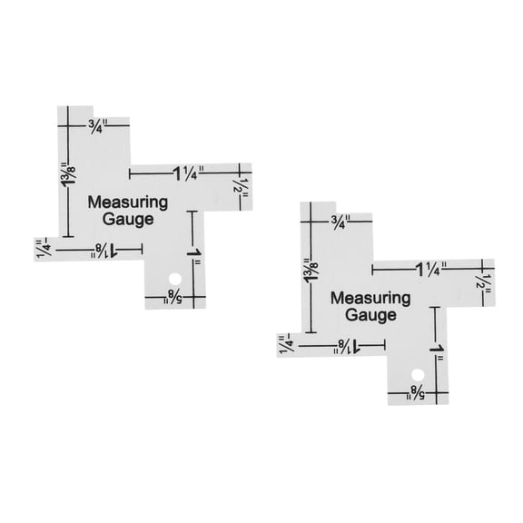 TAILTOSS 2-Piece Aluminum Quilting Ruler Set for Crochet, and Easy to Use Measuring Tools