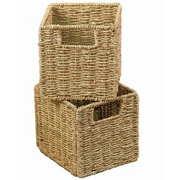 Narrow Storage Tower with 6 Shelves or Set of 2 Wicker Baskets