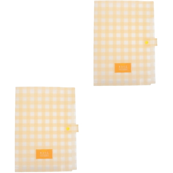WRISTBIQUE Yellow 2Pack  File Folder Large Capacity Document Storage Office Work Home Use