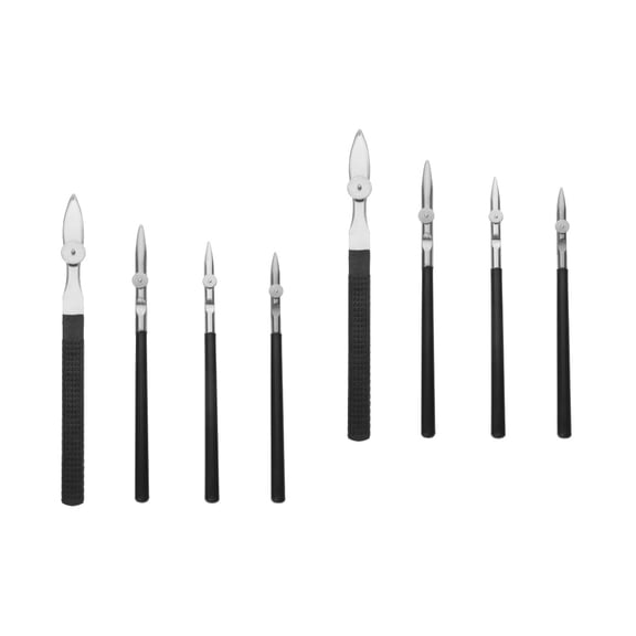 Set of 2 Straight Ruling Pen Fine Line Drawing Pens Duck Pen 15.4X1cm Black